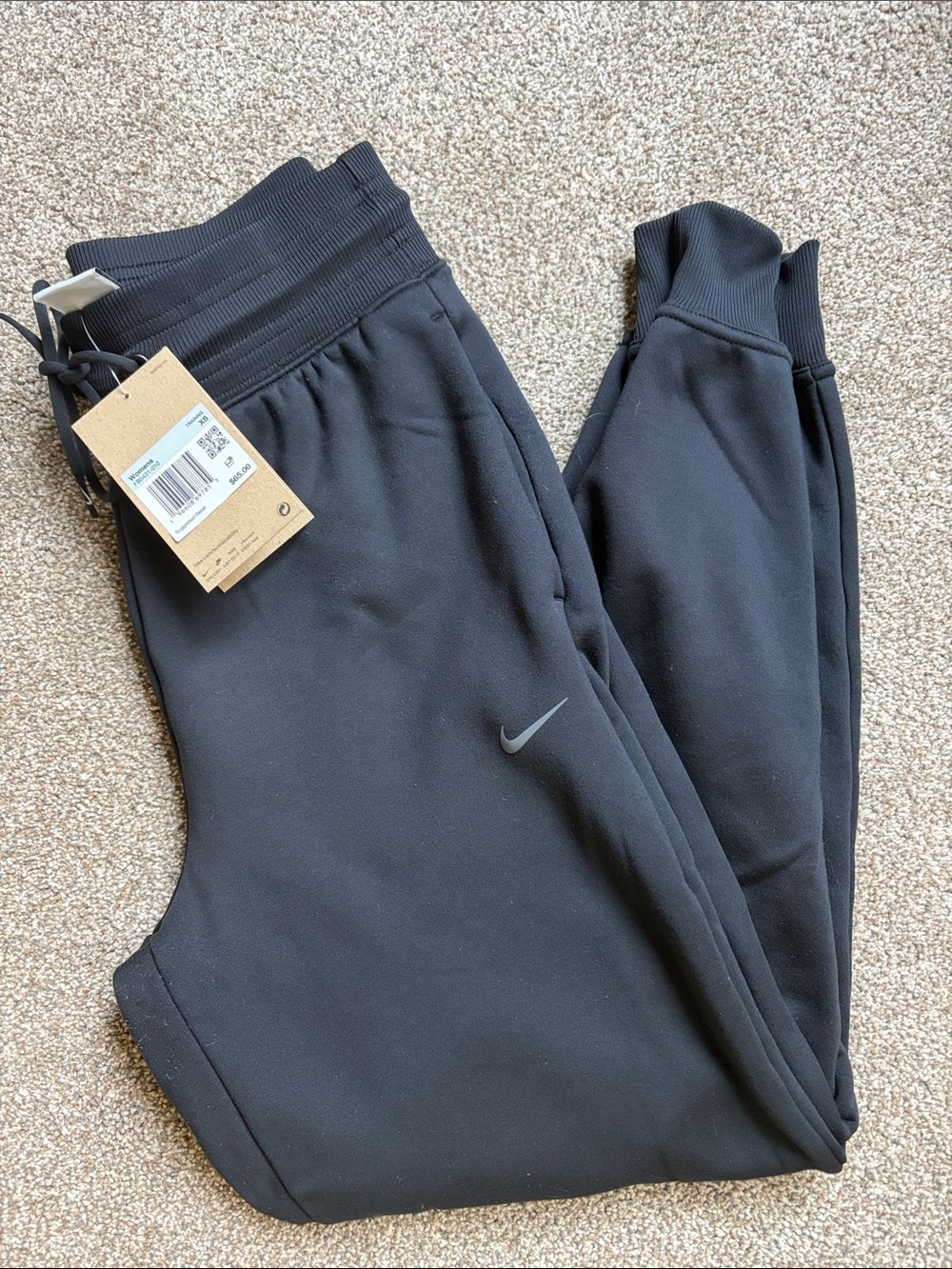 Nike Black Womens Jogger Fleece Sweatpants